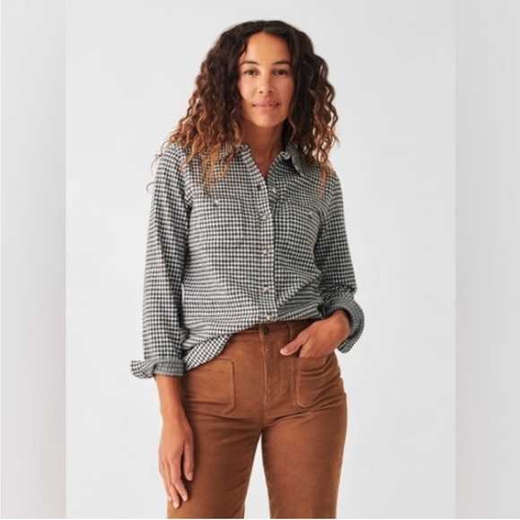 Faherty Tops - Faherty Black and White Legend Shirt